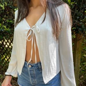 Urban outfitters tie front top